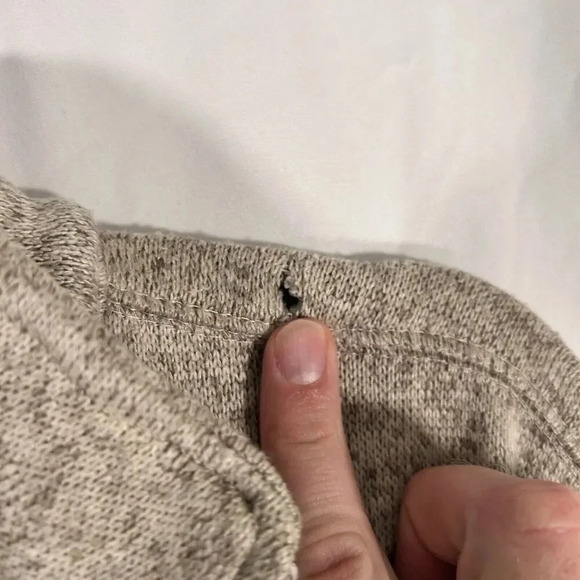 Realtree Sweater Men's Large Brown Grey 1/4 Zip Long Sleeve Polyester Pullover - Picture 5 of 11